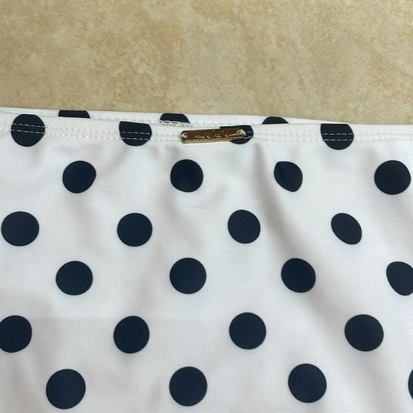 Nicole Miller Bottom Bikini Polka Dot Tankini Swim White Black Size L - Picture 6 of 9